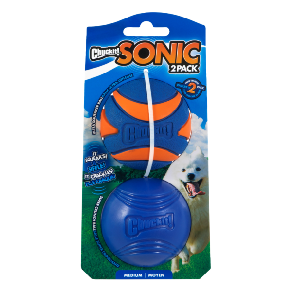 Chuckit! Sonic Ball 2 Pack Dog Toy